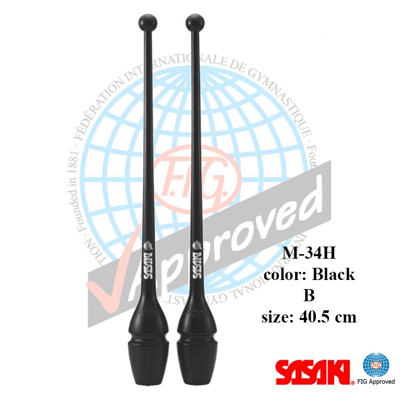 BLACK B 41 M-34JKH-F B col. Black Rubber Clubs - Image 1