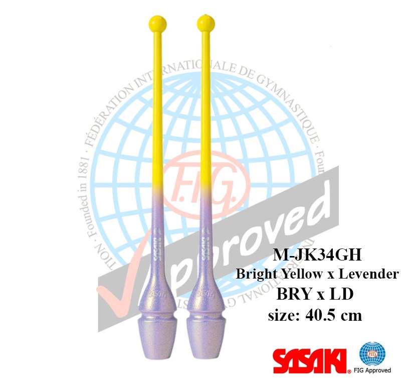 BRIHT YELLOW x LEVENDER BRY x LD 41 M-34GH-F BRYxLD col. Bright Yellow x Lavender Gradation Rubber Club - Image 1