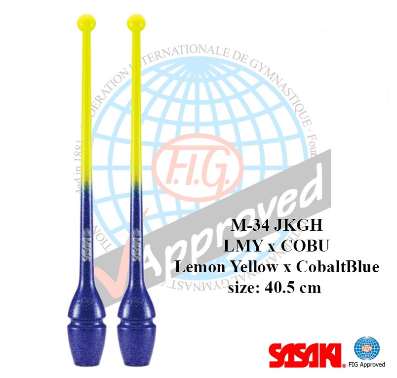 LEMON YELLOW x COBALTBLUE LMYxCOBU 41 Sasaki Clubs M-34GH LMYxCOBU (Luminous Yellow-Cobalt Blue) - Image 1