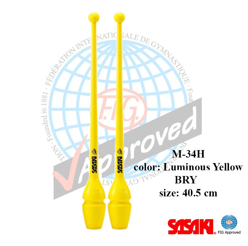 LUMINOUS YELLOW LMY 41 M-34JKH-F BRY col. Bright Yellow Rubber Clubs - Image 1