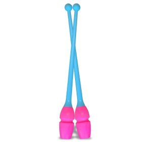 Бухалки за Художествена гимнастика Masha clubs 40.50 cm Color: Sky blue-Fluorescent pink